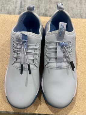 Women’s Light Gray Slip-On Athletic Trainers with Elastic Lacing